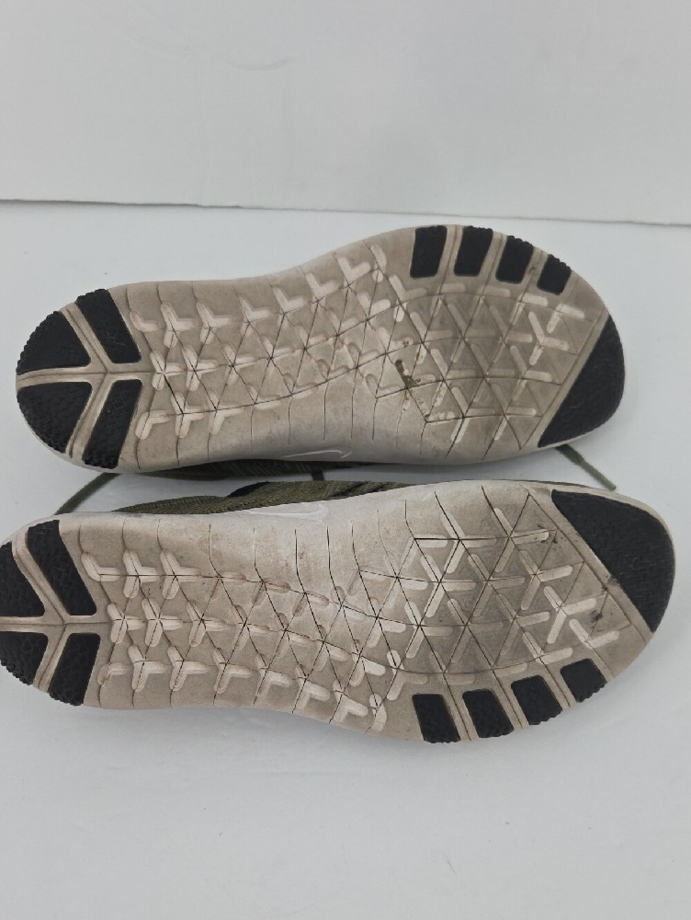Nike Flyknit Olive Green Athletic Shoes - Picture 4 of 5
